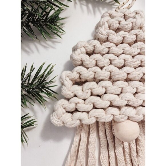 Santa‎ Ornament White Christmas Tree Decoration Holiday Gift Handmade - Picture 2 of 2